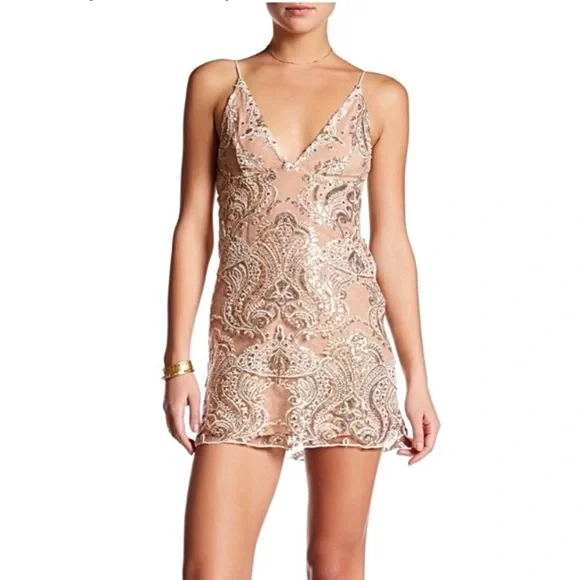 Free People 🌟 Sequin Mini Dress 🌟Date Night Dress - Picture 1 of 10